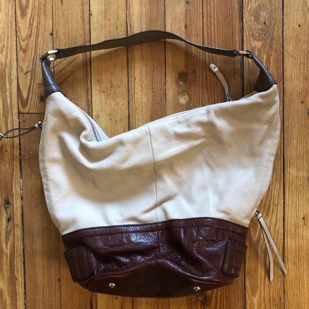 Color Block Purse Genuine Leather
